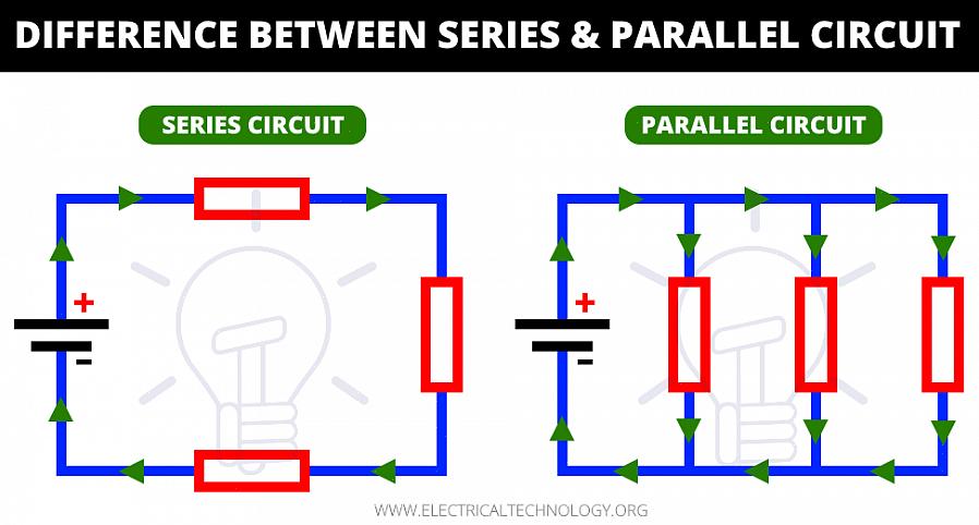 שני סוגי המעגלים מפעילים מכשירים מרובים באמצעות זרם חשמלי שזורם דרך חוטים