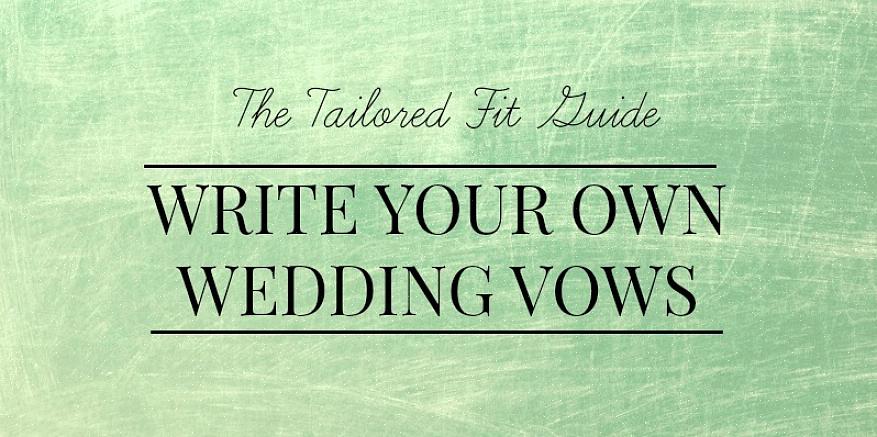 כתיבת נדרים לחתונה בהתאמה אישית שלך יכולה להיות משימה מפחידה