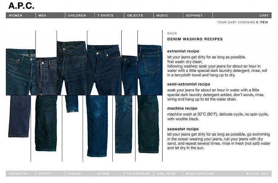באיזו תדירות לשטוף ג'ינס גולמי