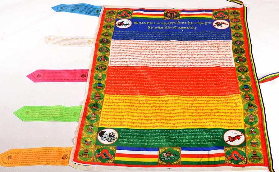הצבעים של דגלי התפילה מייצגים את חמשת האלמנטים של הפנג שואי
