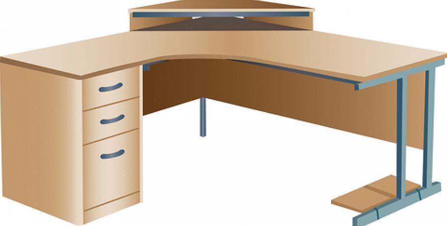 אם יש לך שולחן משרדי בצורת L