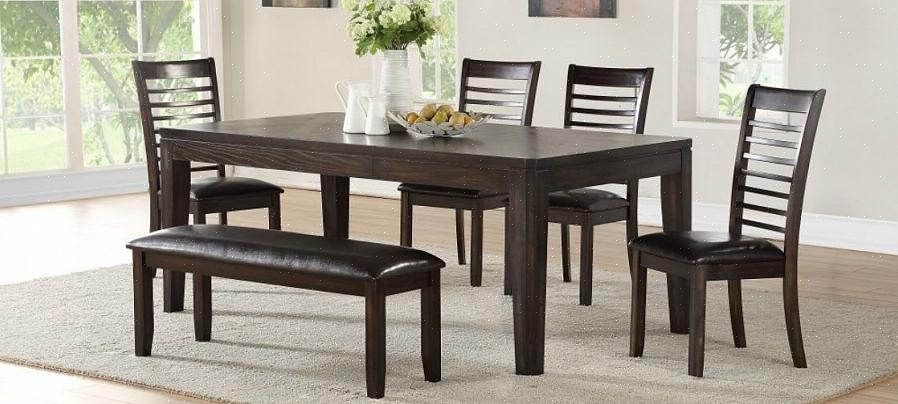 מדוד את חדרך ושולחן האוכל שלך כדי לראות את גודל הכיסאות וכמות הכיסאות שתוכל להכיל בחדר האוכל שלך ומסביב