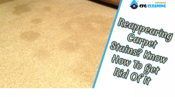 הלכלוך מתרחש כאשר נשארים שאריות על סיבי השטיח ממנקה השטיח המשמש לטיפול בכתם המקורי