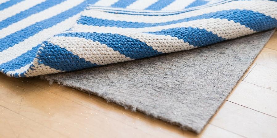 רפידות הגומי הטבעי ו / או הלבד מקובלות באופן נרחב כאחת מהאפשרויות הטובות ביותר למשטח השטיח