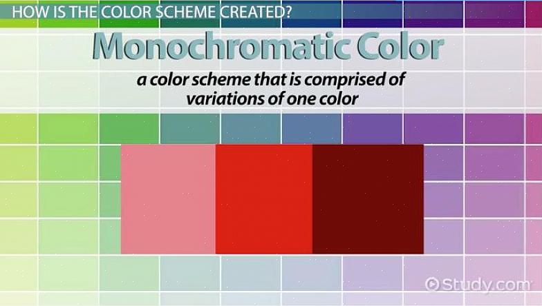 כיצד ליצור ערכת צבעים מונוכרומטית ניטרלית