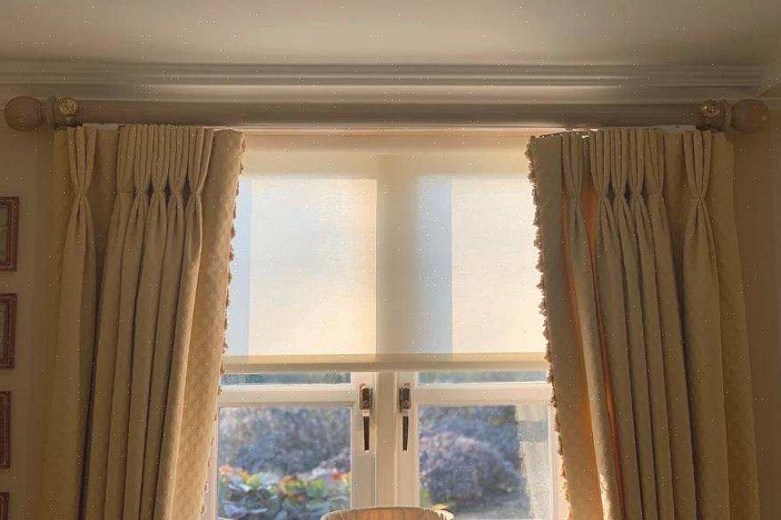 טיפולי וילונות חלונות נקיים לפני שאתה מפרט את הבית